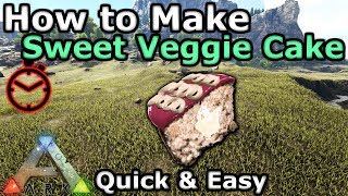 How to Make Sweet Vegetable Cake  Quick amp Easy  Ark Survival Evolved [upl. by Saideman]