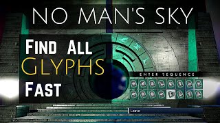 How to Find ALL GLYPHS FAST  No Mans Sky [upl. by Armbruster]