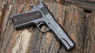 Shooting the World War II Colt 1911A1 45ACP pistol [upl. by Anasus483]