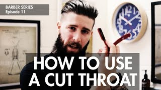 HOW TO USE A CUT THROAT RAZOR [upl. by Annovad]