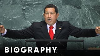 Hugo Chavez  Former President of Venezuela  Mini Bio  BIO [upl. by Akcirre]