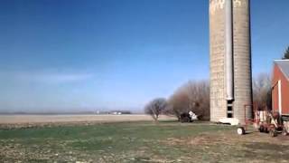 Concrete Silo Demolition Mitchell amp Huss Excavation Inc [upl. by Anahpets234]