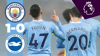 HIGHLIGHTS  CITY 10 BRIGHTON  FODEN IS THE DIFFERENCE [upl. by Ahsaetan779]