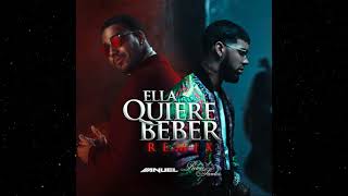 Anuel AA Feat Romeo Santos  Ella Quiere Beber Official Remix Audio [upl. by Tterej]