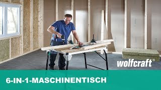 MASTER cut 2500 6in1Maschinentisch  wolfcraft [upl. by Airbma]