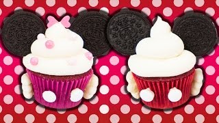 Minnie amp Mickey Mouse Cupcakes w Charli’s Crafty Kitchen [upl. by Boone]