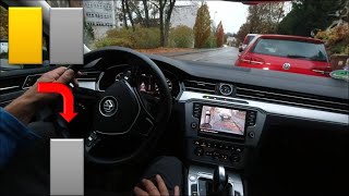 VW Parkassistent Automatisch einparken parallel 🚌🚗🚌 Passat Parkpilot [upl. by Azne768]