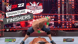 Best Signature Finishers Combo in WWE 2K22 [upl. by Alexis]