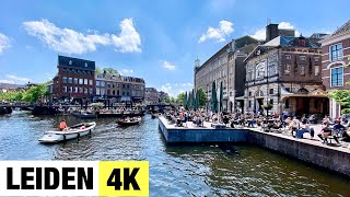 LEIDEN NETHERLANDS 🇳🇱 4K Ultra HD City Centre Walking Tour [upl. by Tse362]