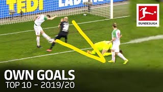 Top 10 Own Goals 201920 [upl. by Eirallih]