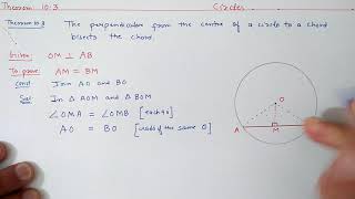 Chapter10 Theorem103 Circles  Ncert Maths Class 9  Cbse [upl. by Hsitirb]