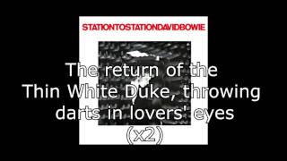 Station to Station  David Bowie  Lyrics [upl. by Zeta]