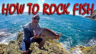 HOW TO STRAY LINE ROCK FISHING FOR SNAPPER KAHAWAI amp TREVALLY IN NZ [upl. by Atileda]