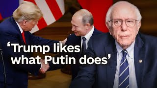 Bernie Sanders on Trump’s alignment with Russia [upl. by Eimma679]