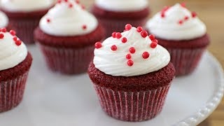 Red Velvet Cupcakes Recipe  How to Make Red Velvet Cupcakes [upl. by Eirene]