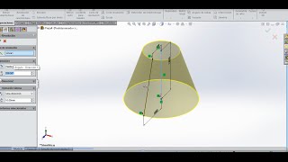 COMO HACER UN CONO EN SOLIDWORKS 2015 [upl. by Shermie]