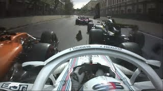 2018 Azerbaijan Grand Prix Race Highlights [upl. by Akiehsal]