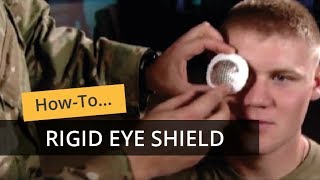 Rigid Eye Shield Application [upl. by Yrailih]