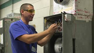 Marchman Technical College HVAC Job Demos Wiring an Air Handler [upl. by Maidie]