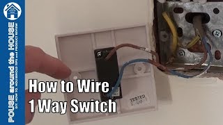 How to wire a 1 way light switch One way lighting explained [upl. by Anahsar21]