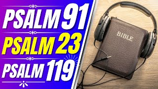 Psalm 91 Psalm 23 Psalm 119 Powerful Psalms for sleep Audio Bible verses for sleep [upl. by Oimetra]