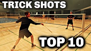 TOP 10 BADMINTON TRICK SHOTS  2020 edition [upl. by Joscelin]