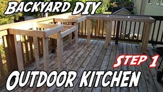 DIY Outdoor Kitchen  How to build an outdoor kitchen  How to build an outdoor kitchen on a budget [upl. by Stefanie858]