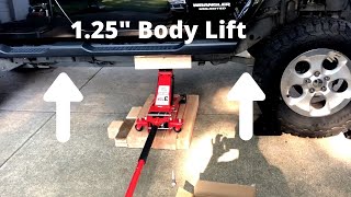 125quot Body lift install Jeep Wrangler JK [upl. by Ailecec394]