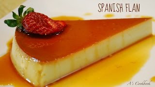 Spanish Flan Caramel Pudding  Easy homemade recipe [upl. by Territus]