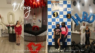 VLOG  Surprising GF for Valentine’s Day  Go Karting  Zay Birthday Party  Lots of Going Out ampMore [upl. by Llehcor529]