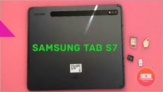 Samsung Tab S7 how to insert and remove Sim  Sd card [upl. by Iddo]