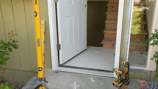 Jeld Wen Front Door Installation  Really crappy products and craftsmanship PART 1 [upl. by Aseefan]