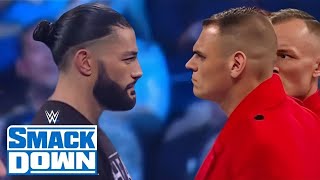 WWE Gunther Confronts To Roman Reigns  WWE SmackDown Highlights [upl. by Dichy]