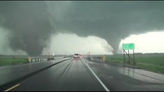 Extreme Weather DoubleTornado Rips Through Nebraska [upl. by Berri]