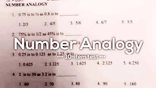 NUMBER ANALOGY part1  Numerical Reasoning Test [upl. by Pappas788]