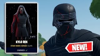 NEW KYLO REN Skin Gameplay in Fortnite [upl. by Harrus]