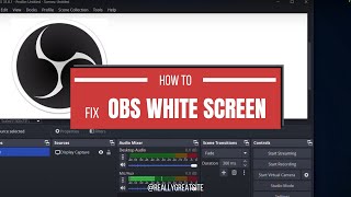 How To Fix OBS White Screen [upl. by Correy355]