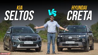 New Hyundai Creta vs Kia Seltos COMPARISON [upl. by Haduj]