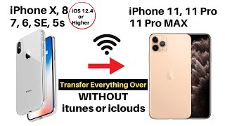 How to Wirelessly Transfer Old iPhone to iPhone 11 11 Pro and 11 Pro MAX Easy Step by Step Setup [upl. by Simonette]