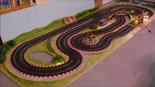 Modular Slotcar Track with Scenery Harthäuser Hurtigring [upl. by Amliv46]