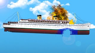 EXPLOSIVE SINKING SHIPS amp New Sub Update  Floating Sandbox Gameplay [upl. by Sualkcin]