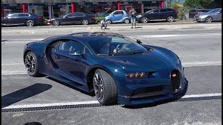 Bugatti Chiron MASSIVE Acceleration amp Start Up in street LOUD SOUND [upl. by Lebar]