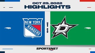 NHL Highlights  Rangers vs Stars  Oct 29 2022 [upl. by Careaga]