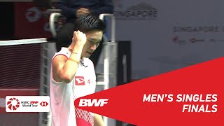 F  MS  Kento MOMOTA JPN 1 vs Anthony Sinisuka GINTING INA 7  BWF 2019 [upl. by Ernesto]