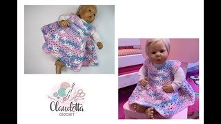 EINFACHES BABYKLEID häkeln  Anfänger [upl. by Ahsikrats]