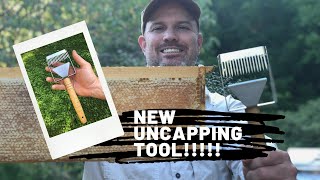 New Uncapping Tool for Beekeeping Does it WORK [upl. by Tadashi]