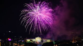 4th of July Fireworks from Philly  NBC10 Philadelphia [upl. by Shantha]