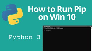 How to Run PIP install From Windows 10 Command Prompt To Install Python Packages [upl. by Ennoitna]