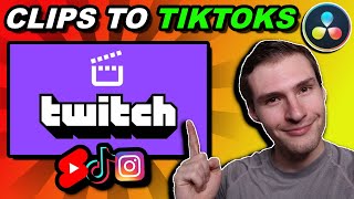 How to Edit Gaming Clips For TikTok In Davinci Resolve [upl. by Averyl]