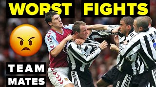 5 WORST FIGHTS BETWEEN TEAMMATES IN FOOTBALL [upl. by Yesima67]